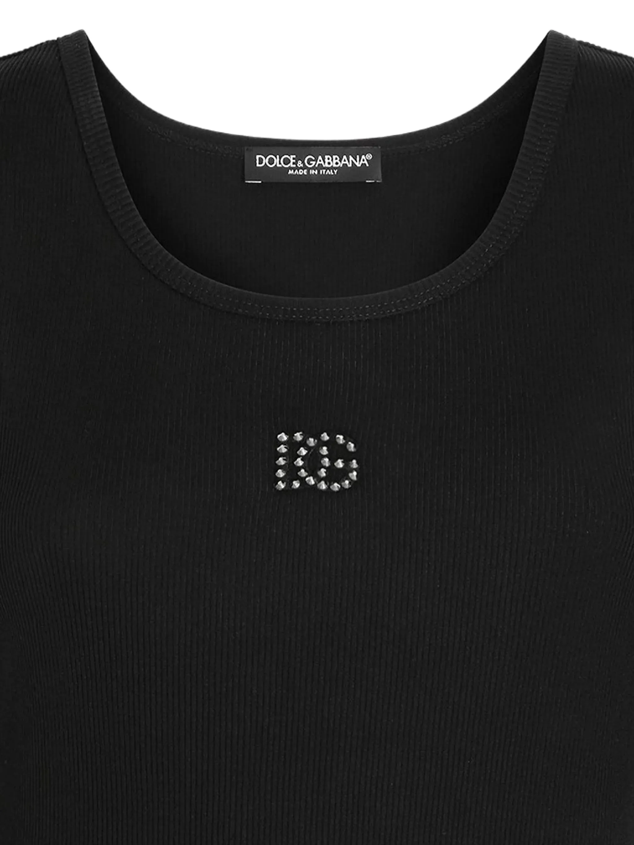 BLACK RIBBED TANK TOP sold by Lord & Taylor product image thumbnail 5