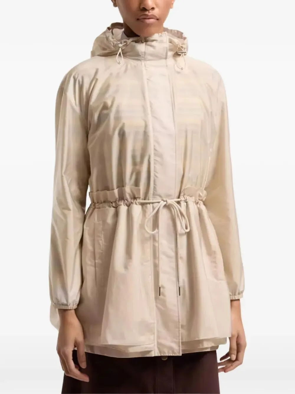 WETEAU RUCHED HOODED RAIN JACKET sold by Lord & Taylor product image thumbnail 2
