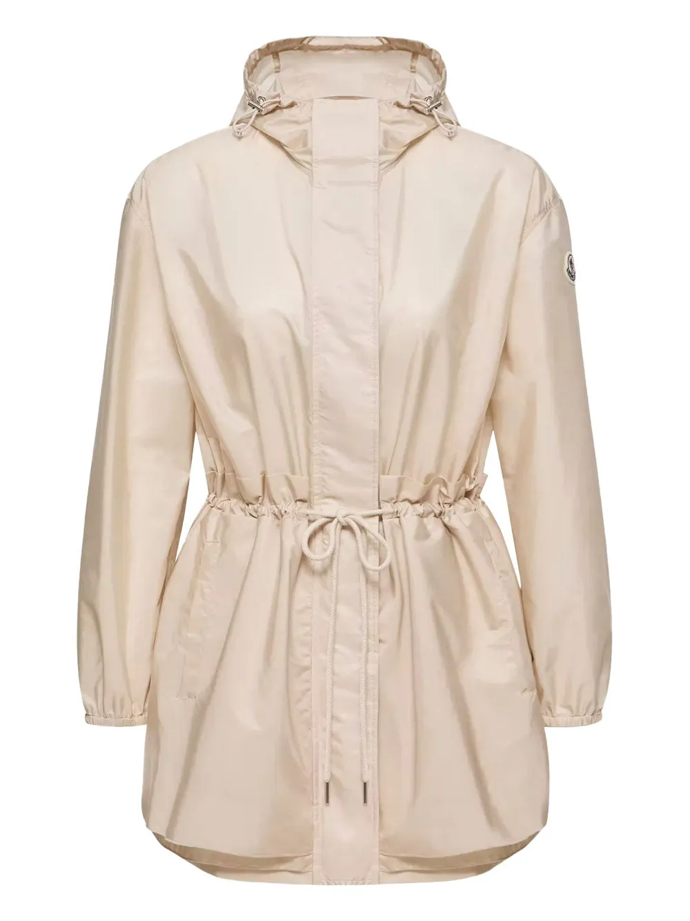 WETEAU RUCHED HOODED RAIN JACKET sold by Lord & Taylor
