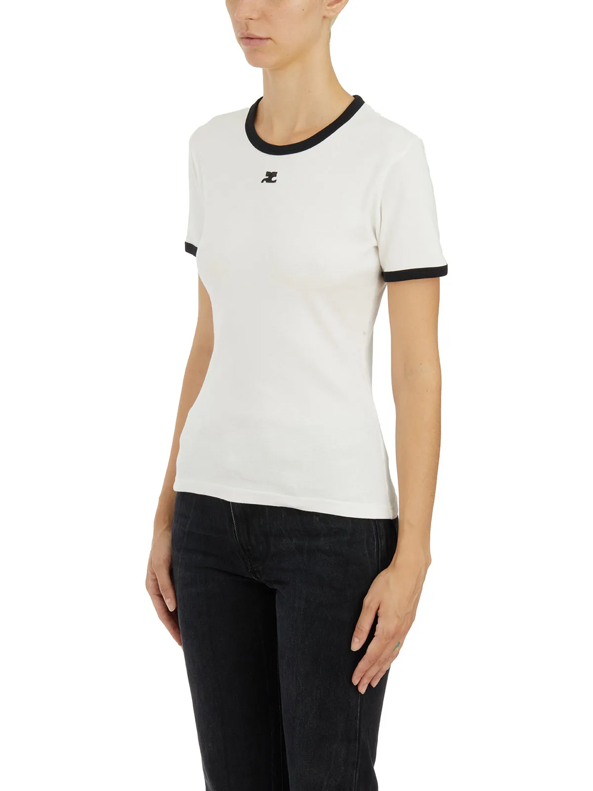 SIGNATURE CONTRAST T-SHIRT sold by Lord & Taylor product image thumbnail 3