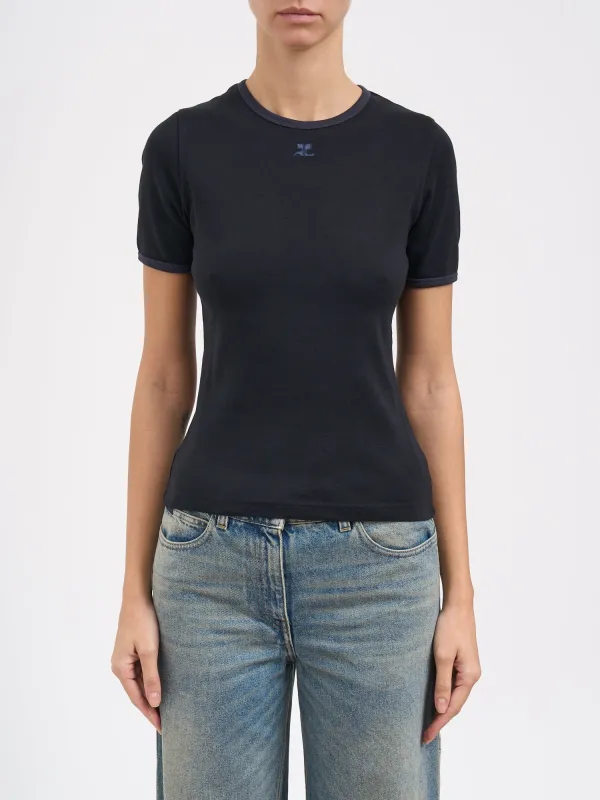 SIGNATURE CONTRAST T-SHIRT made by Courreges