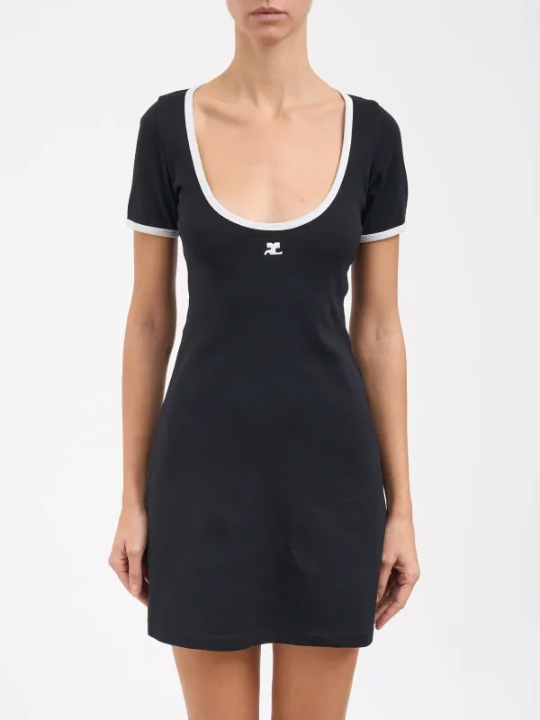 HOLISTIC CONTRAST DRESS made by Courreges