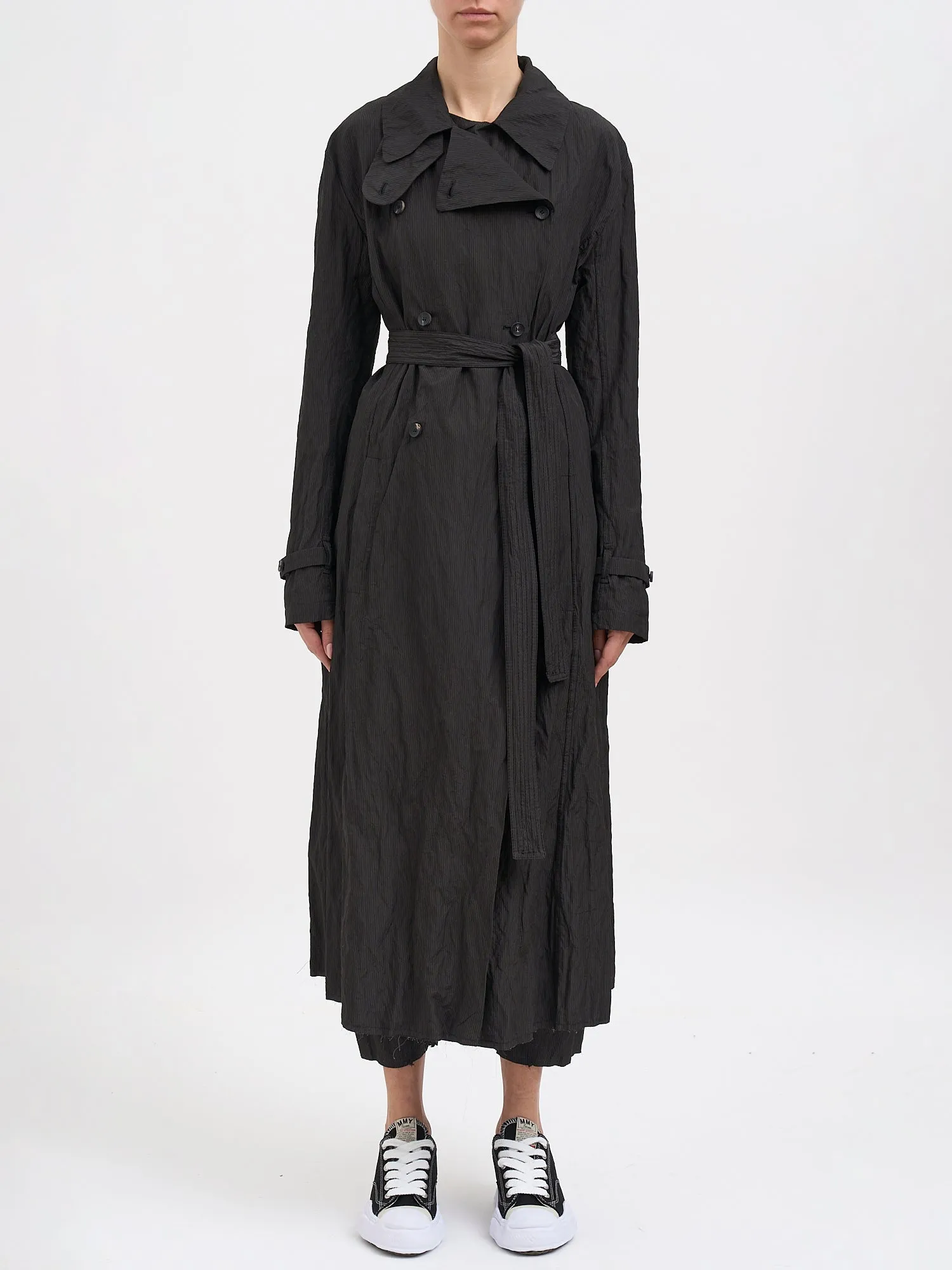 COTTON AND METAL TRENCH COAT sold by Lord & Taylor product image thumbnail 3