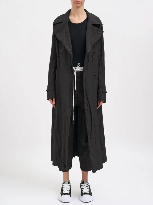 COTTON AND METAL TRENCH COAT made by masnada