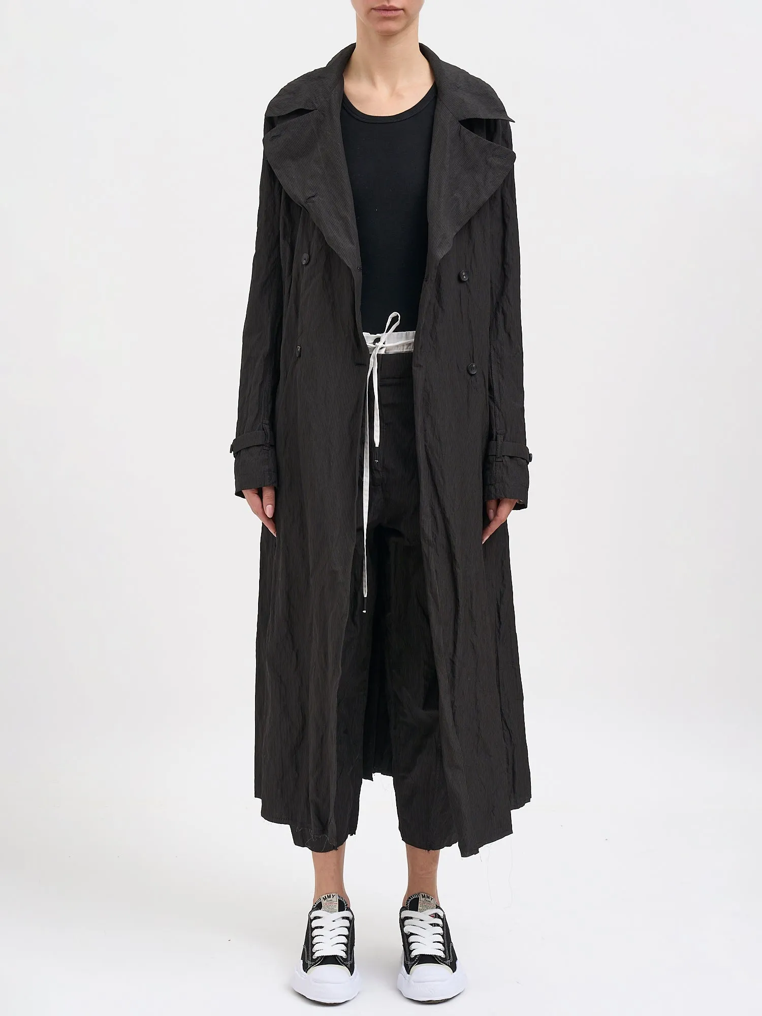 COTTON AND METAL TRENCH COAT sold by Lord & Taylor