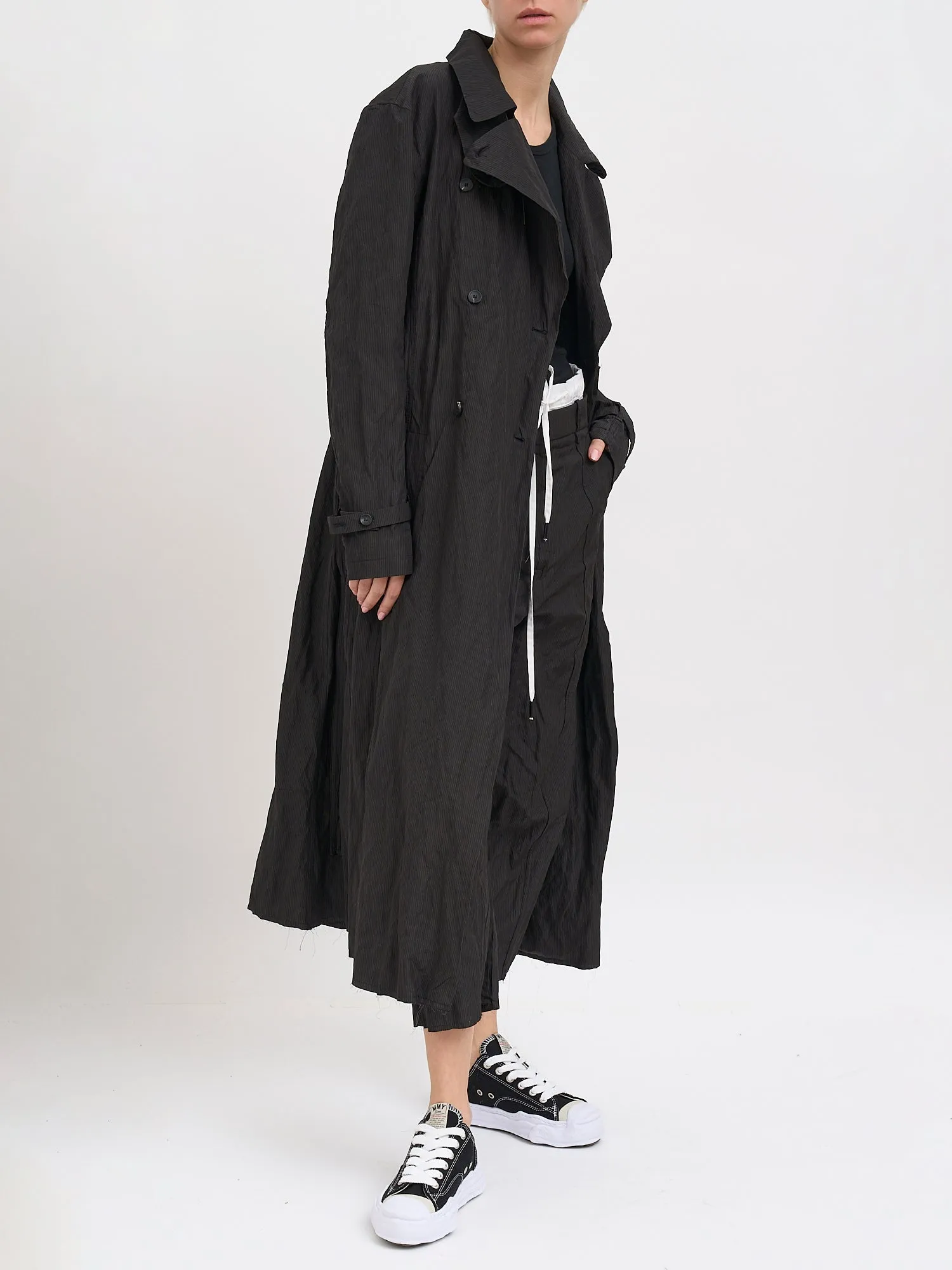 COTTON AND METAL TRENCH COAT sold by Lord & Taylor product image thumbnail 2