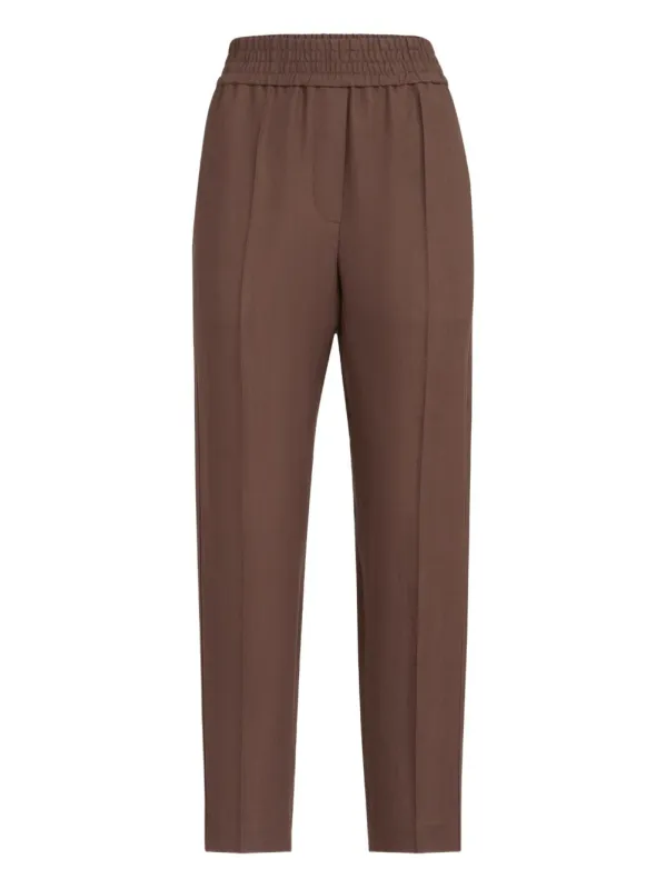 CHOCOLATE VISCOSE BLEND PANT made by Brunello Cucinelli