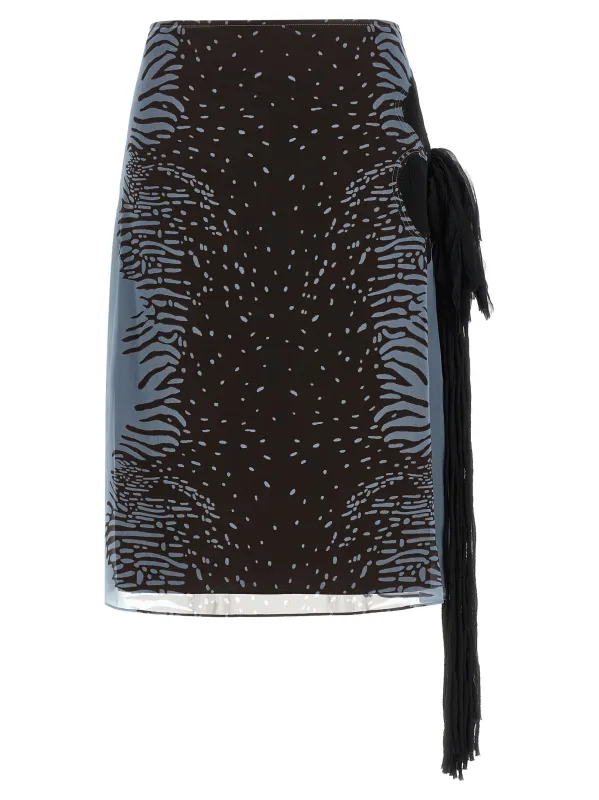 Georgette skirt made by Salvatore Ferragamo