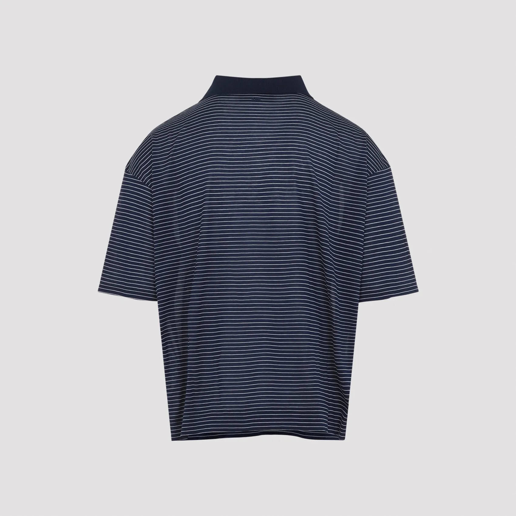 AMI PARIS BLUE STRIPED COTTON POLO sold by Lord & Taylor product image thumbnail 3