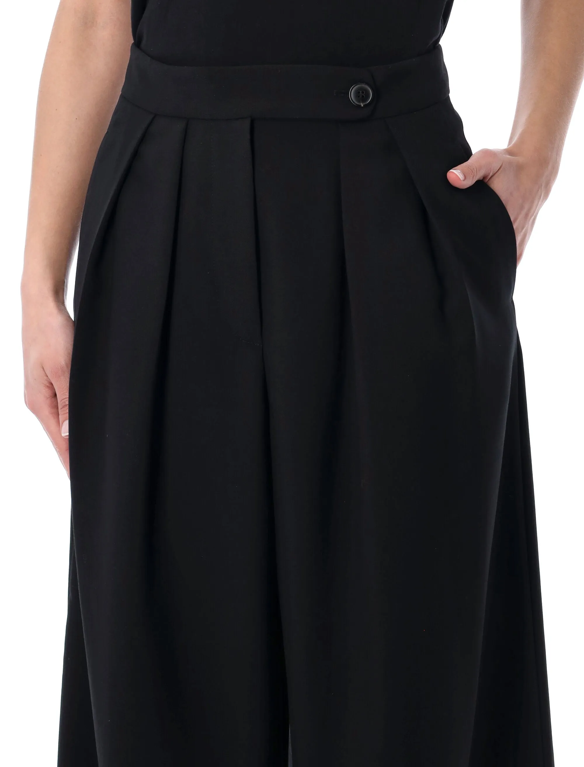 DRIES VAN NOTEN WIDE PLEATED WOOL PANTS sold by Lord & Taylor product image thumbnail 3