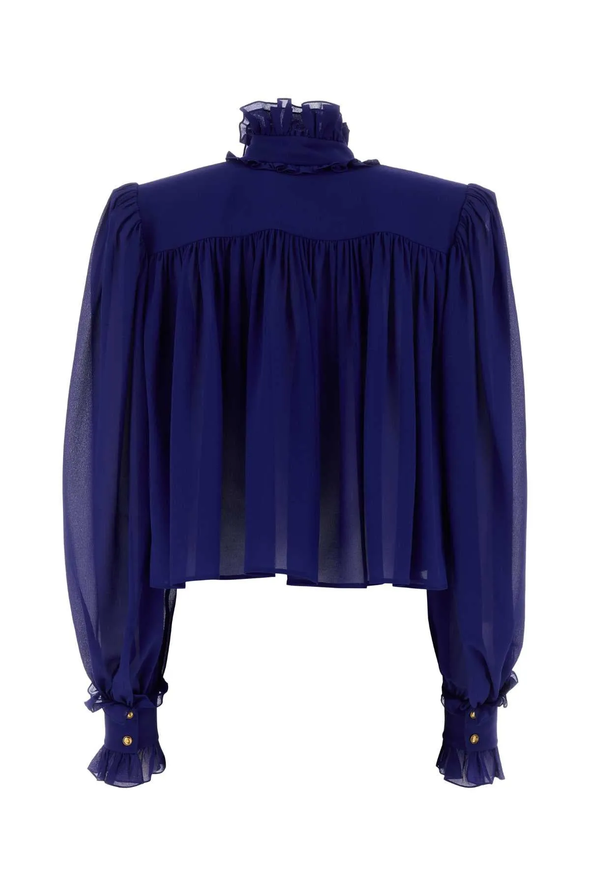 BLUE GEORGETTE TOP sold by Lord & Taylor product image thumbnail 2