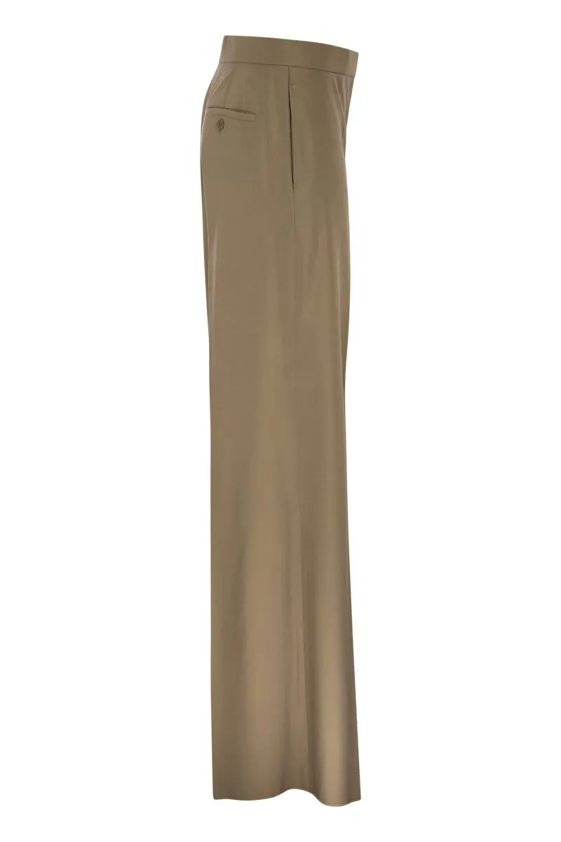 MXSBRONTE - VIRGIN WOOL AND SILK WIDE-LEG TROUSERS sold by Lord & Taylor product image thumbnail 3