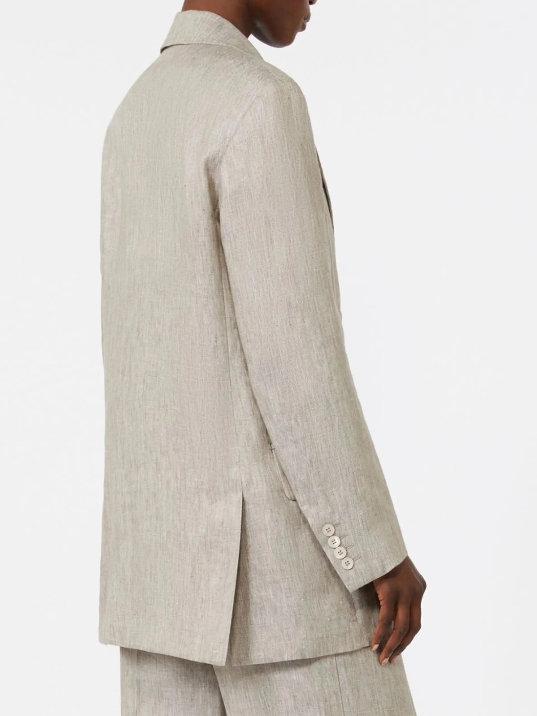 MXMOLIMPIA1 - DOUBLE-BREASTED PURE LINEN BLAZER sold by Lord & Taylor product image thumbnail 3