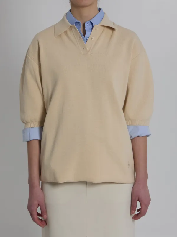 Nola knit polo made by Frankie Shop