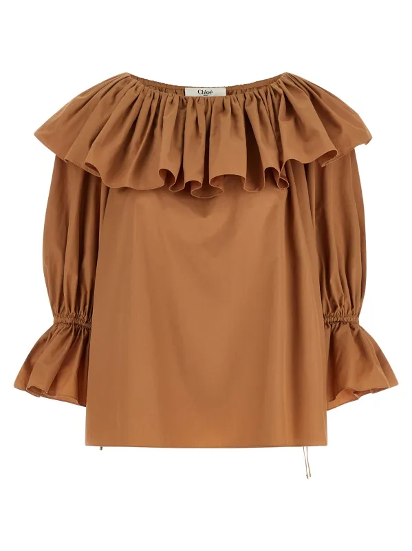 Ruffle blouse made by Chloe
