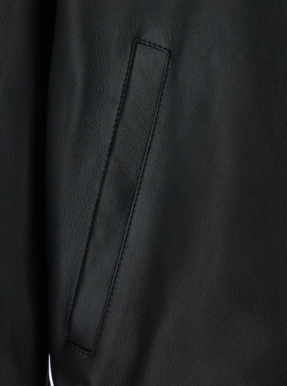 Leather Jacket with High Collar sold by Lord & Taylor product image thumbnail 2
