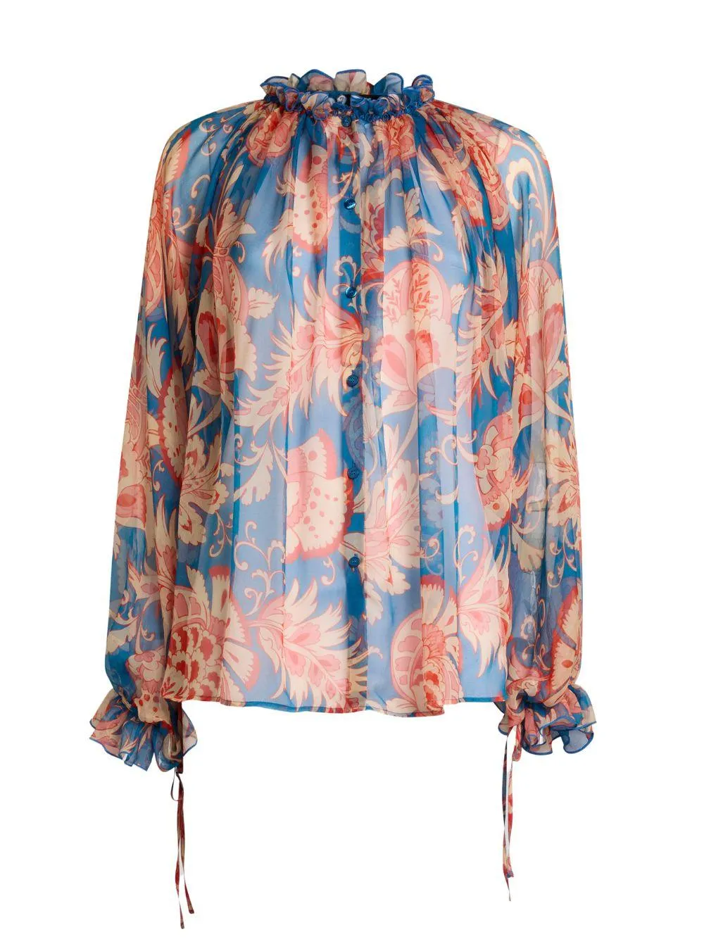 Blouse Blue Silk sold by Lord & Taylor