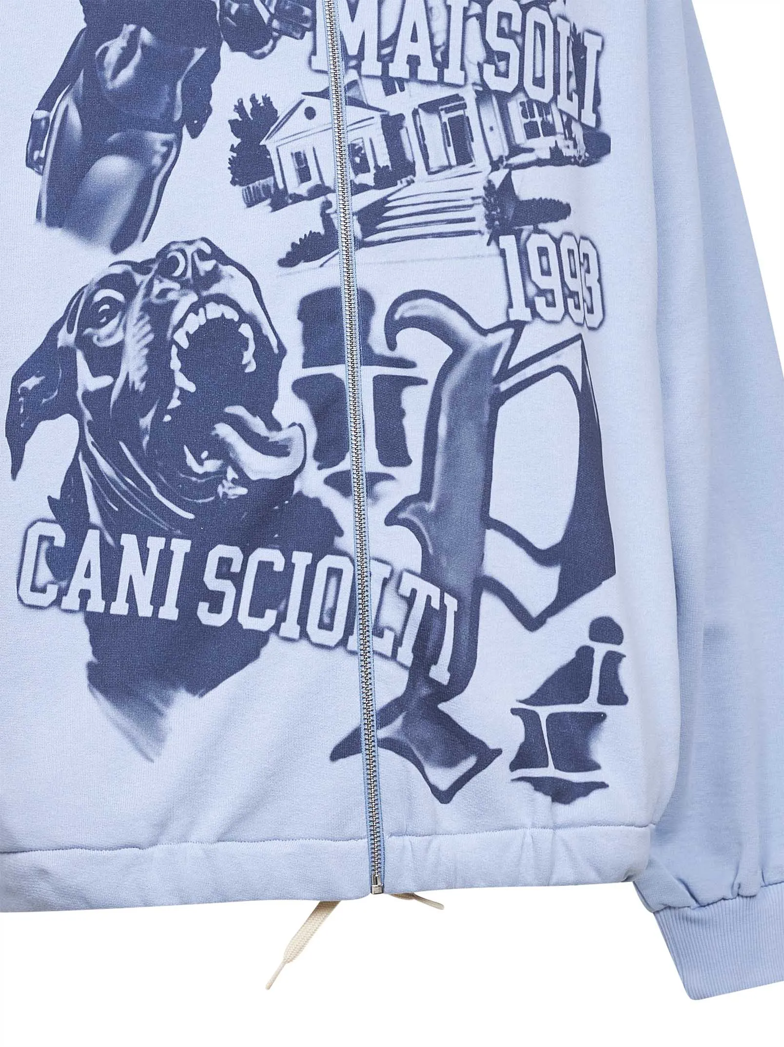 Zip-Up Hoodie Light Blue sold by Lord & Taylor product image thumbnail 3