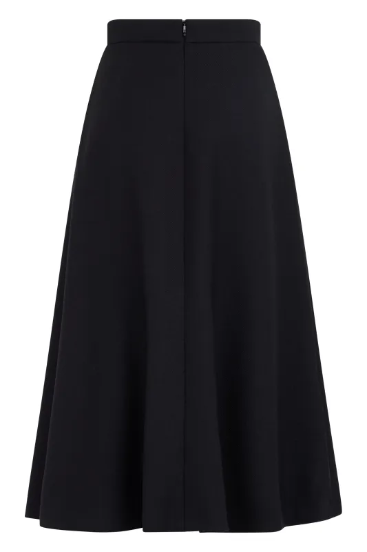 Midi Flared Wool Skirt made by Moncler