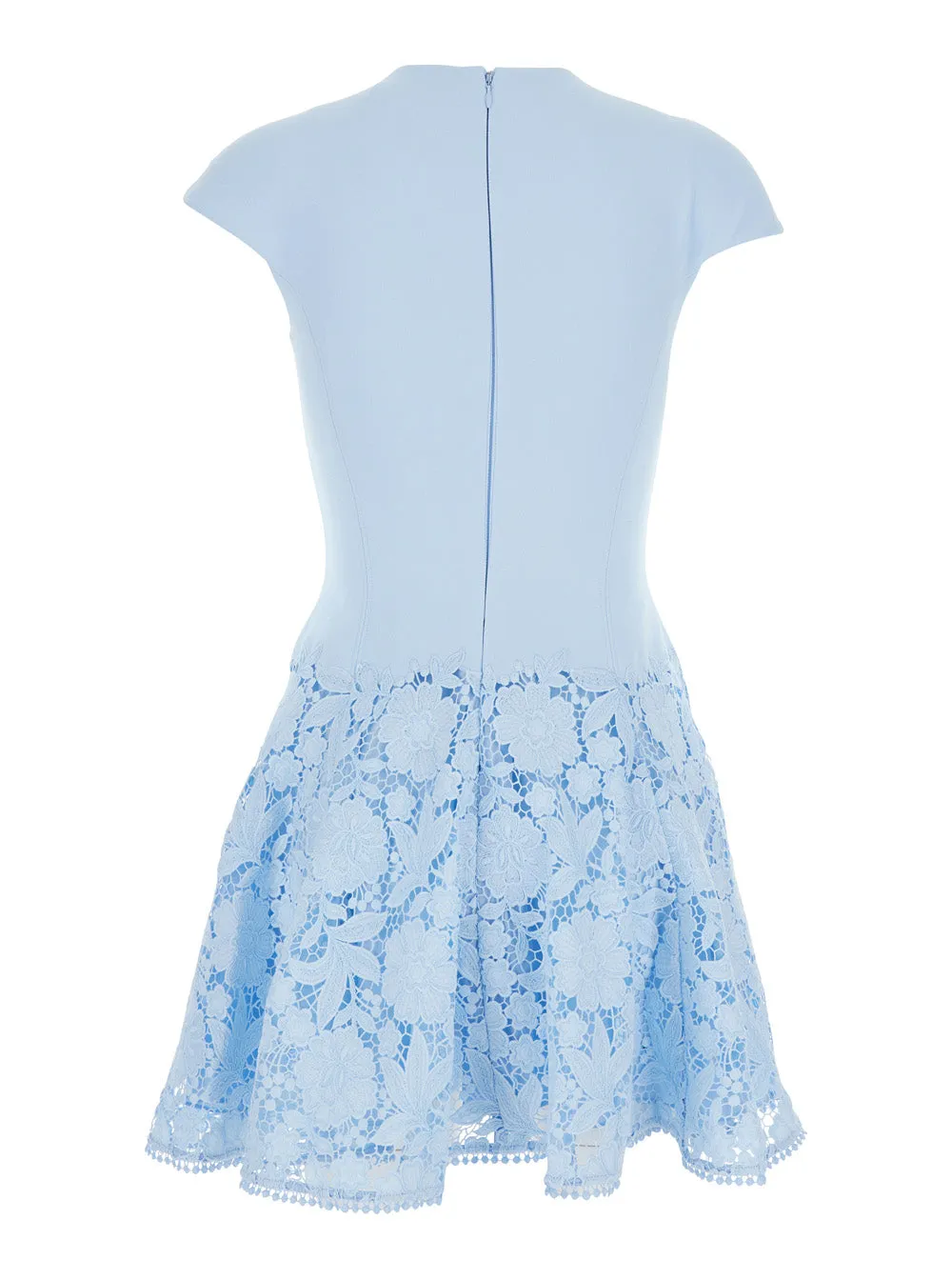 Dress Mini 'Crepe Lace' Blue sold by Lord & Taylor product image thumbnail 2