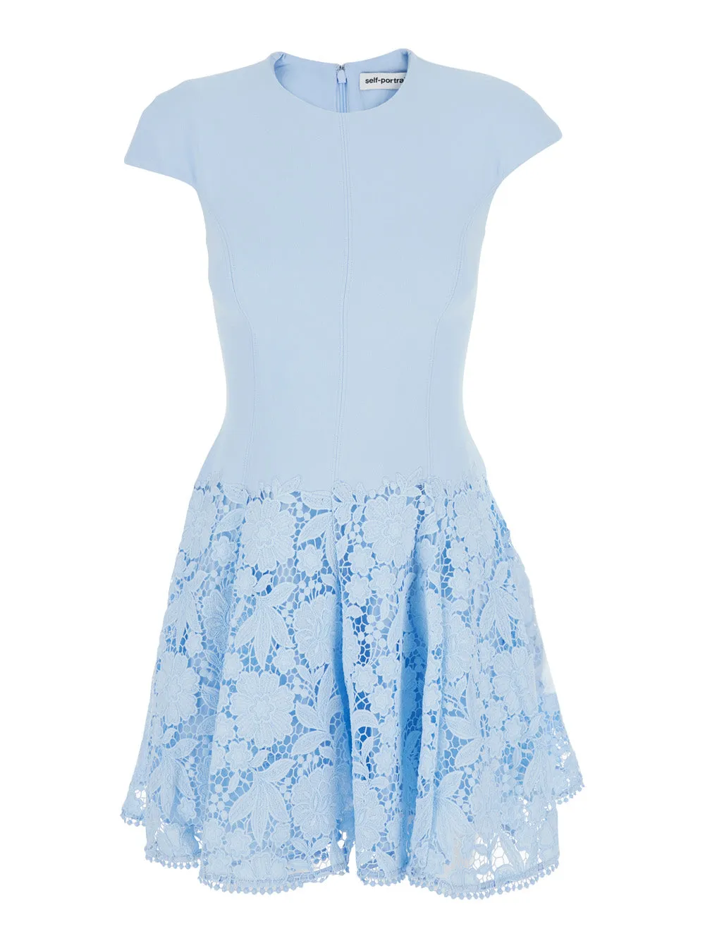 Dress Mini 'Crepe Lace' Blue sold by Lord & Taylor