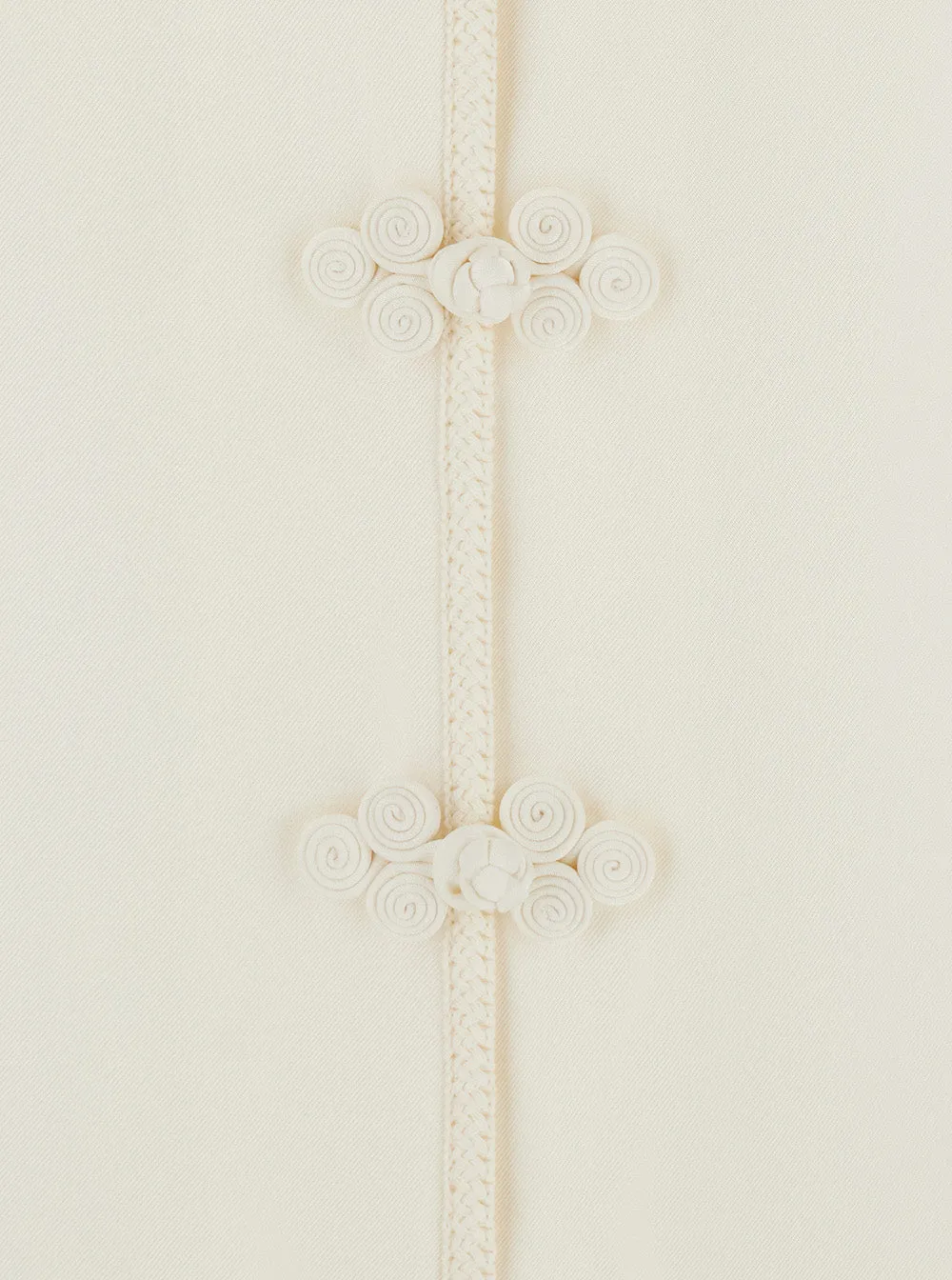 Long Dress Mandarin White Silk sold by Lord & Taylor product image thumbnail 3