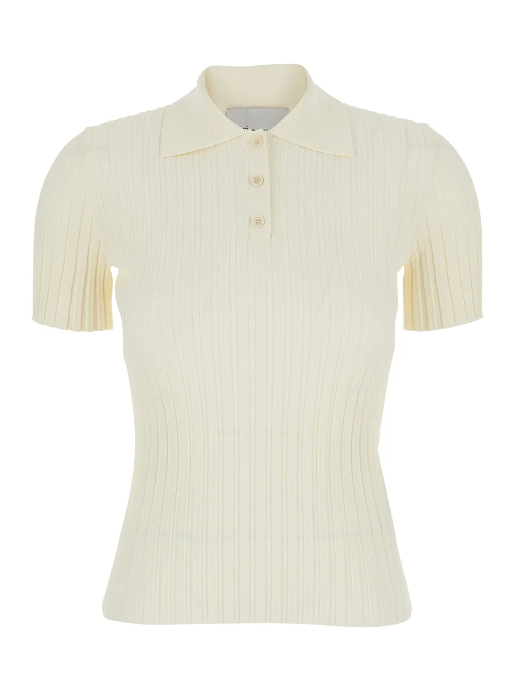 Polo Shirt White Viscose Blend sold by Lord & Taylor