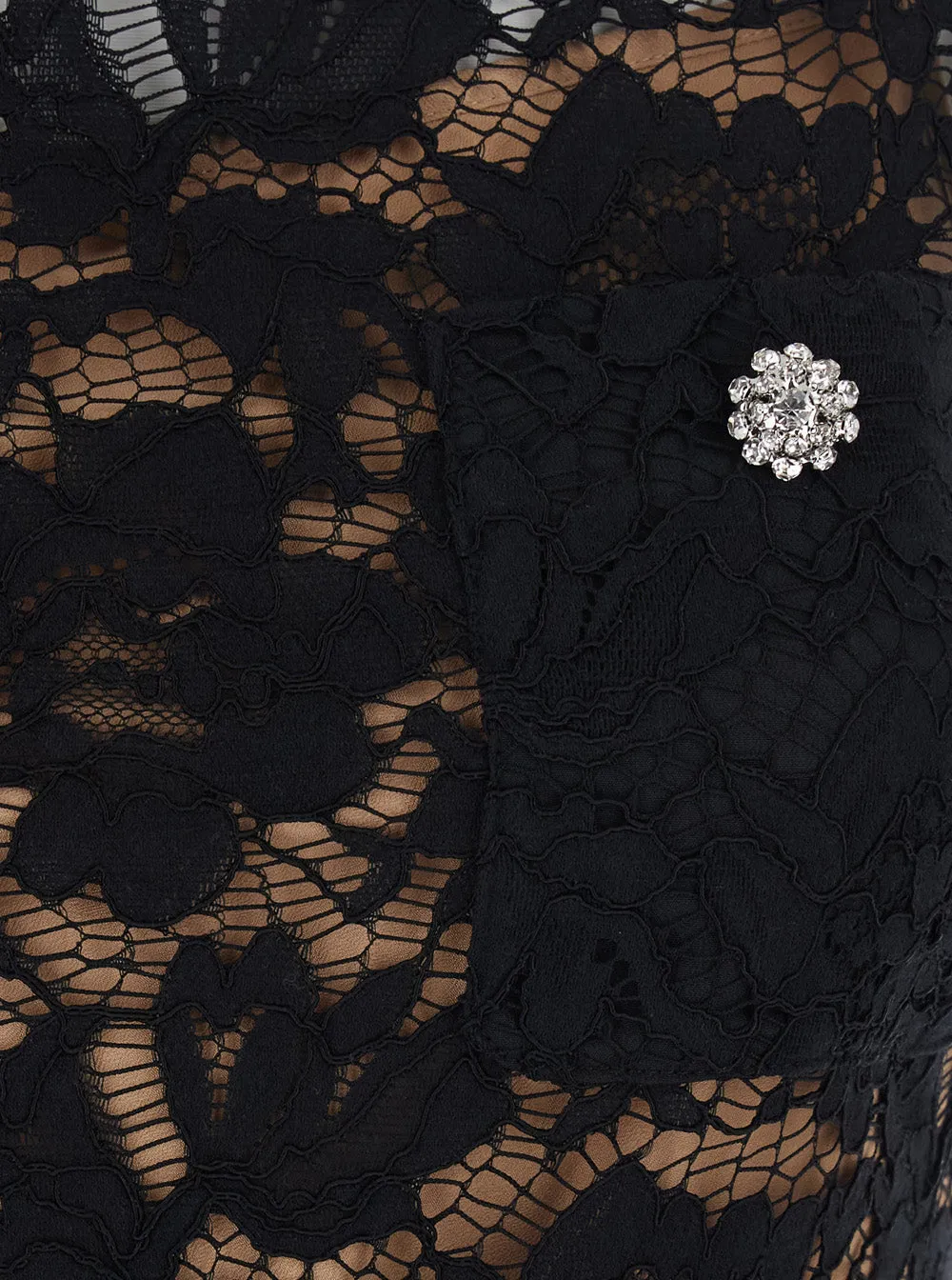 Dress Black Lace Crystal Mini Dress sold by Lord & Taylor product image thumbnail 3