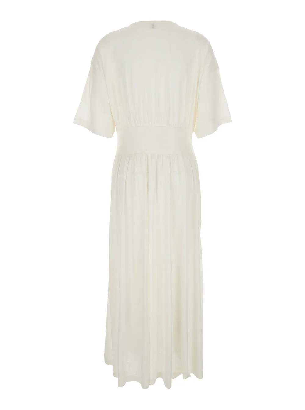 Long Dress Cotton-Silk Tee White sold by Lord & Taylor product image thumbnail 2