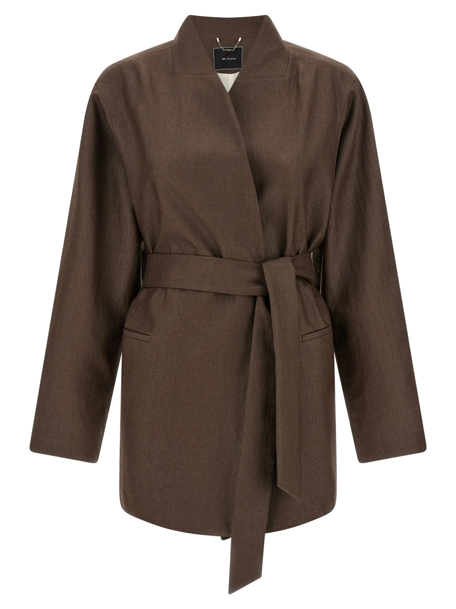 Linen blend blazer sold by Lord & Taylor