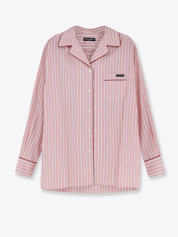 Pajama Shirt Striped Pink made by Dolce & Gabanna