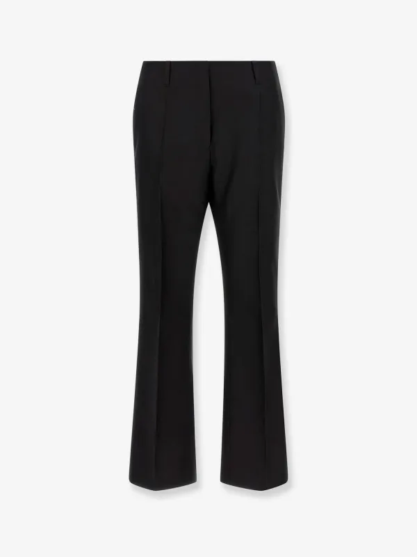 Trousers Wool-Silk Black made by Dries Van Noten