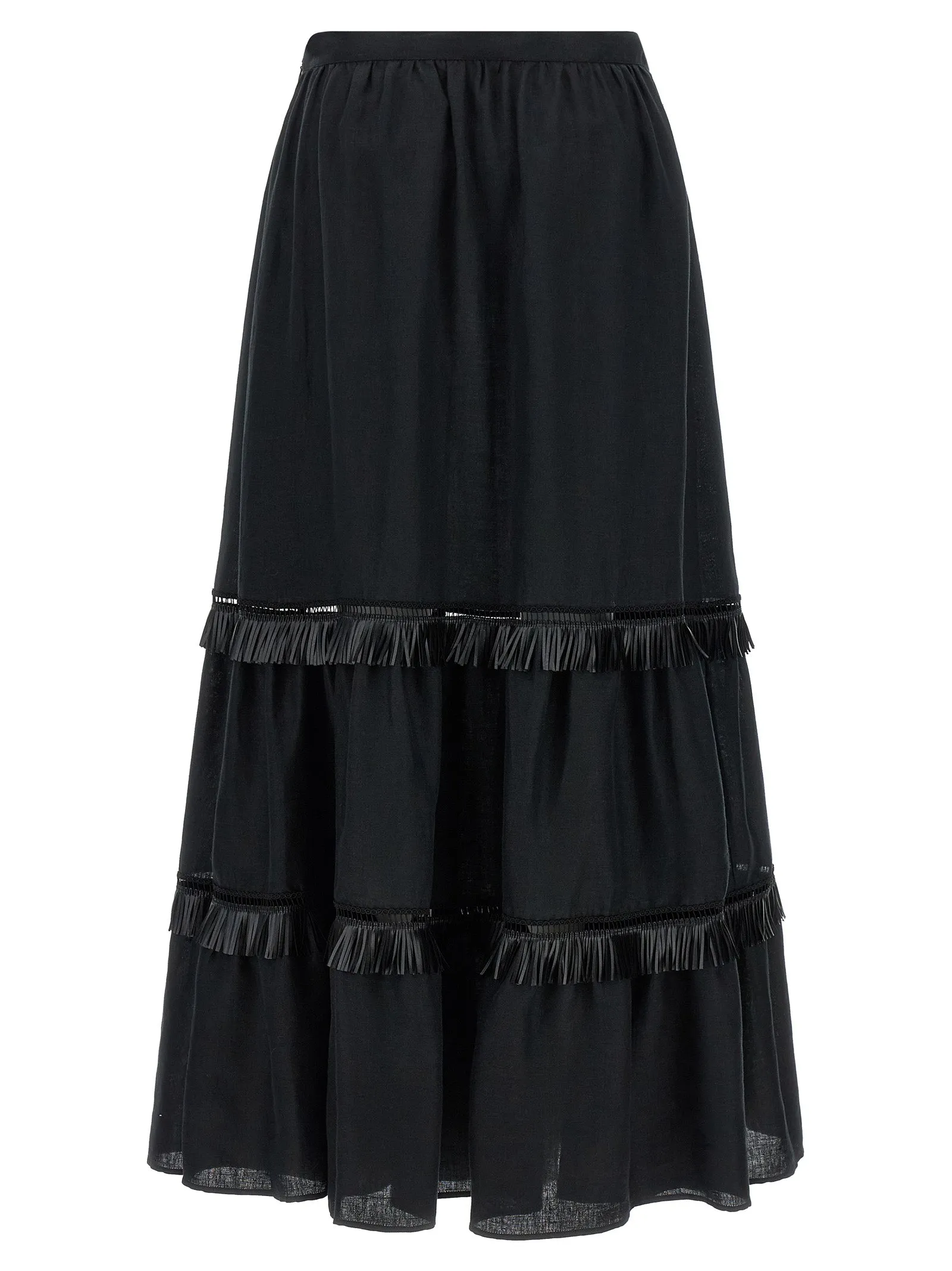 Fringed skirt sold by Lord & Taylor product image thumbnail 2