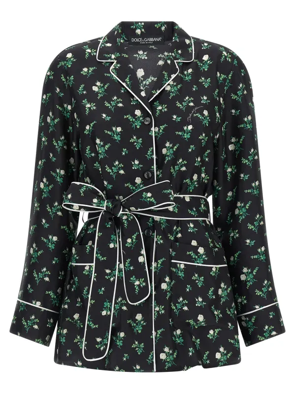 Roselline and Lily of the Lilies of the Flowers printed shirt made by Dolce & Gabanna