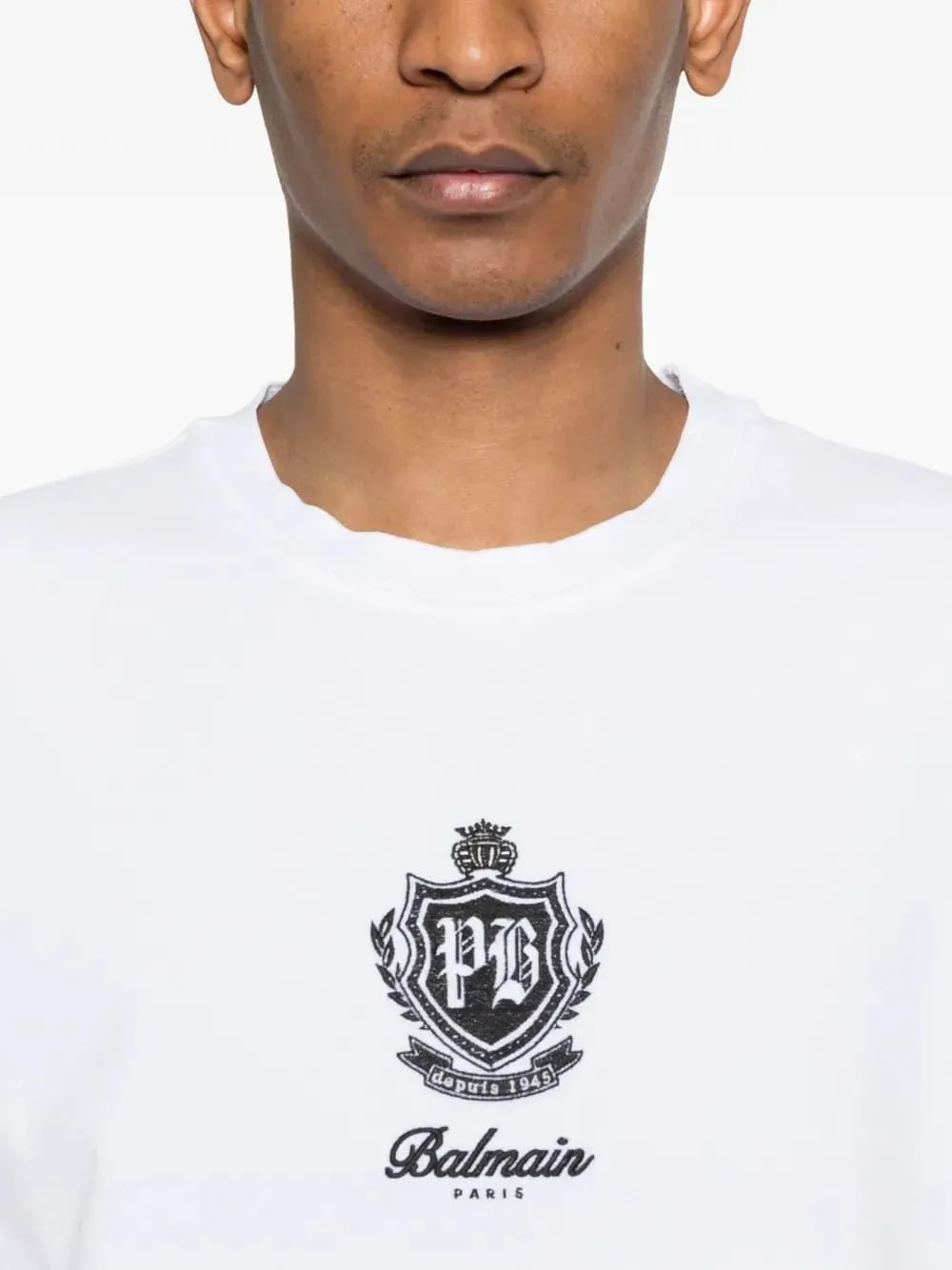 BALMAIN LOGO-EMBROIDERED T-SHIRT sold by Lord & Taylor product image thumbnail 4