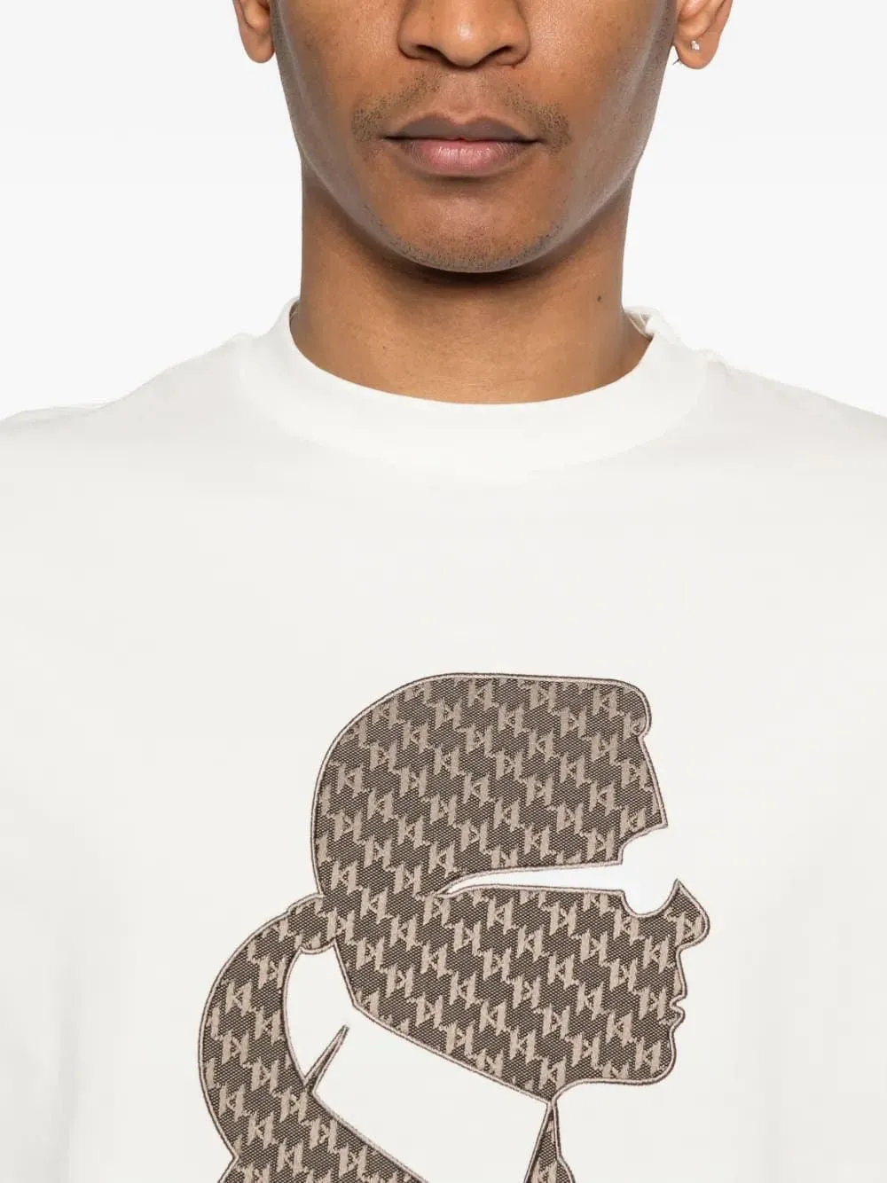KARL LAGERFELD PROFILE PATTERNED T-SHIRT sold by Lord & Taylor product image thumbnail 4