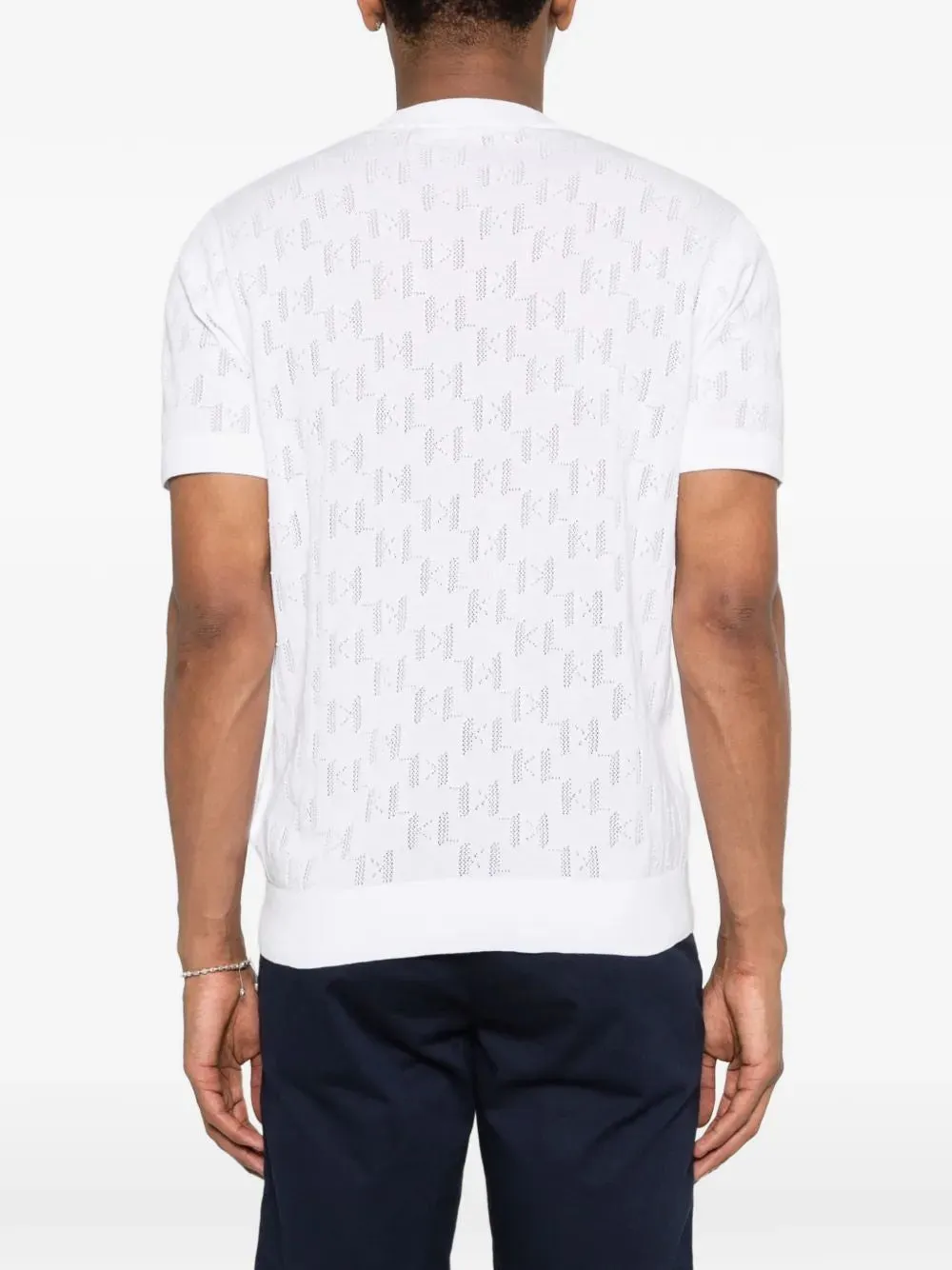 KARL LAGERFELD LOGO SHORT-SLEEVE T-SHIRT sold by Lord & Taylor product image thumbnail 3