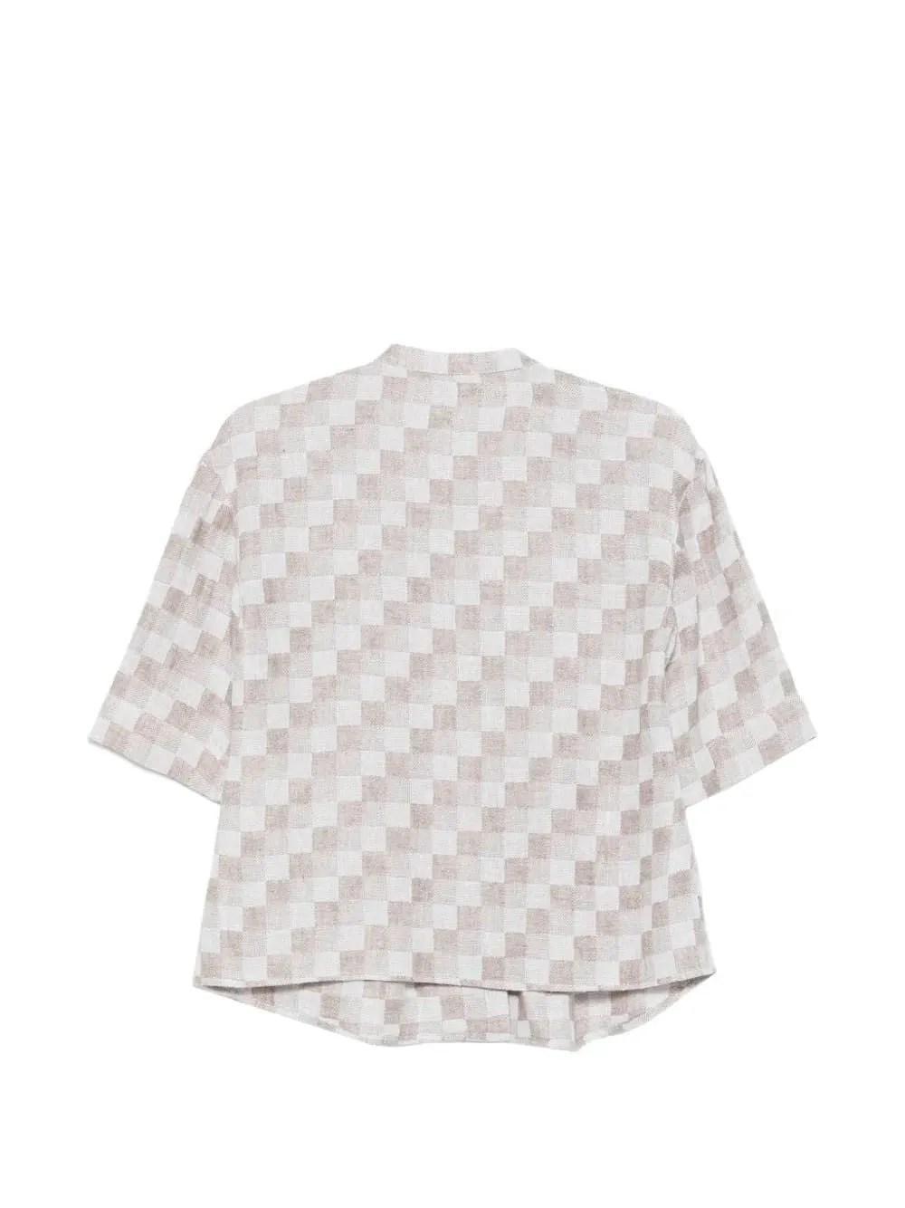 EMPORIO ARMANI CHECK SHORT-SLEEVE TOP sold by Lord & Taylor product image thumbnail 2