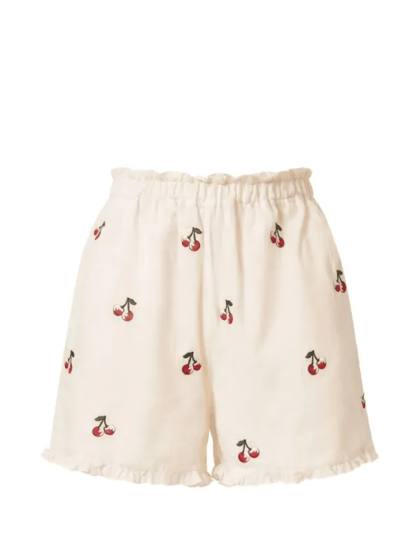 TWINSET CHERRIE-EMBROIDERED SHORTS made by Twinset