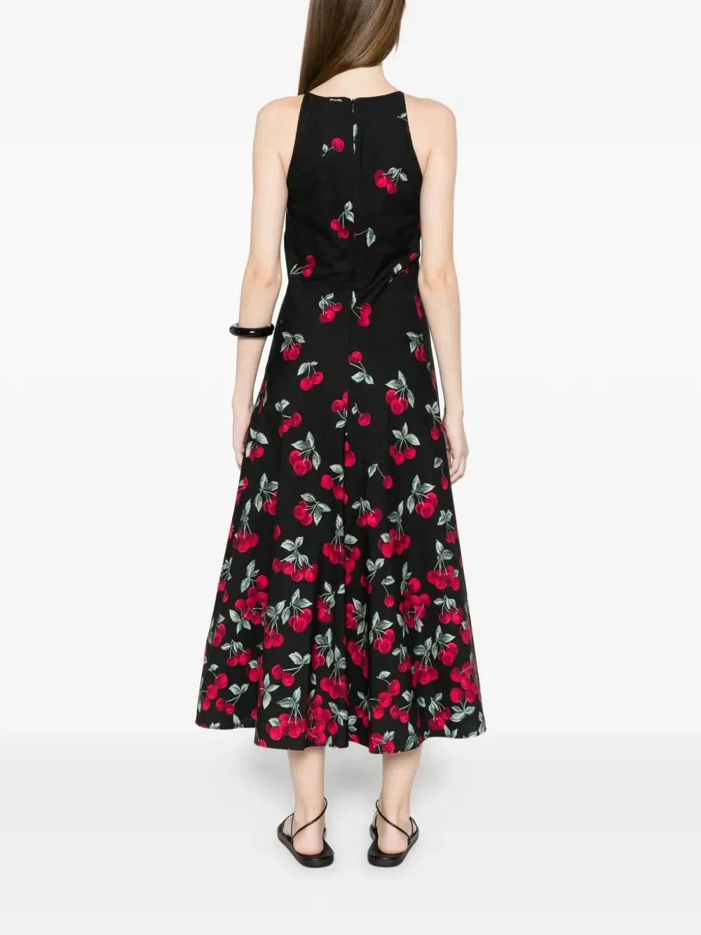 TWINSET CHERRY-PRINT MIDI DRESS sold by Lord & Taylor product image thumbnail 3