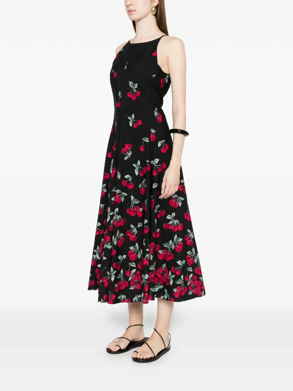 TWINSET CHERRY-PRINT MIDI DRESS sold by Lord & Taylor product image thumbnail 2