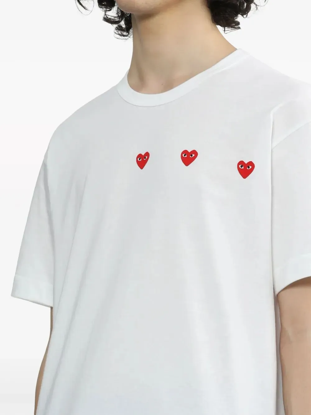 COMME DES GARÇONS PLAY THREE HEARTS TEE sold by Lord & Taylor product image thumbnail 2