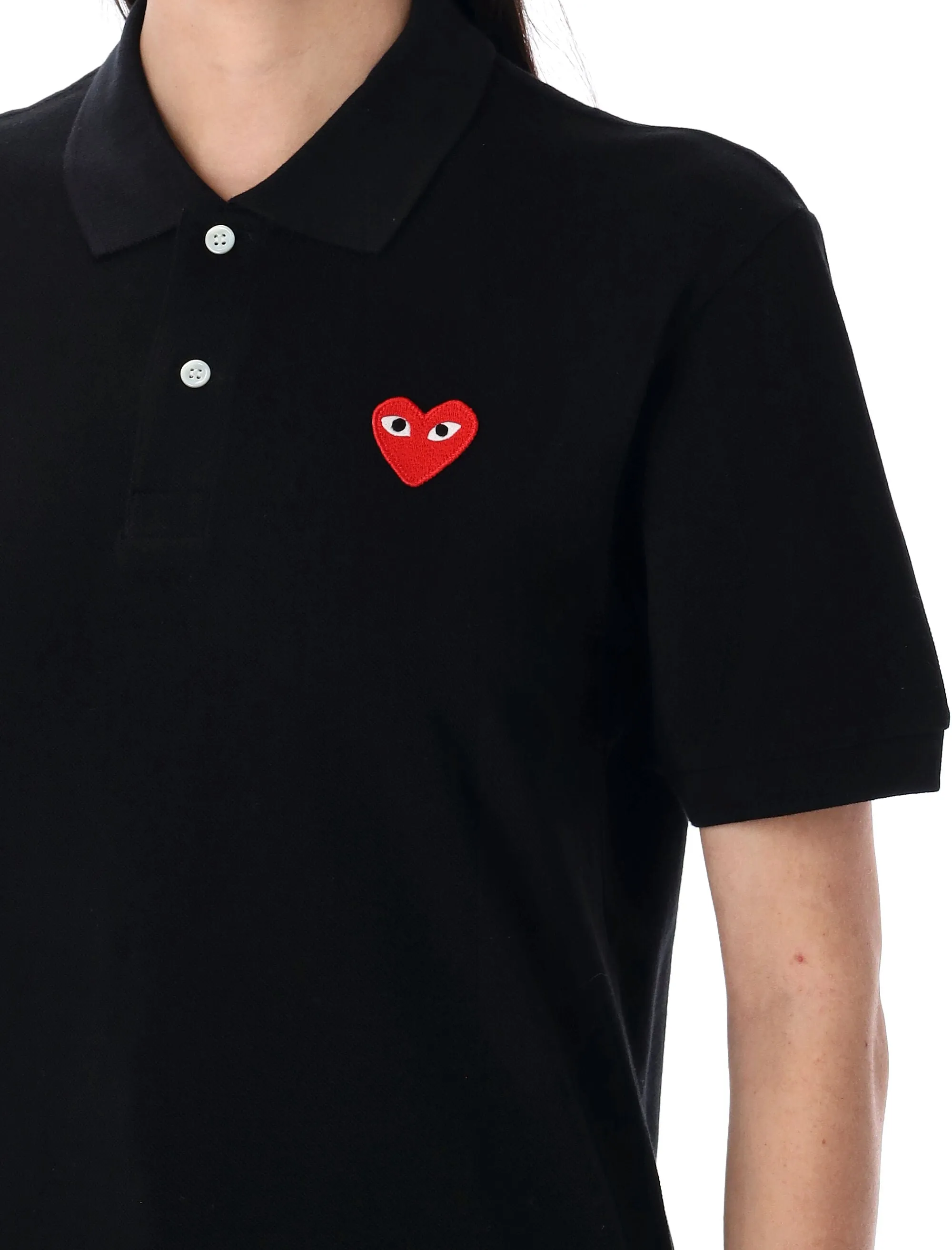 COMME DES GARÇONS PLAY RED HEART POLO sold by Lord & Taylor product image thumbnail 3
