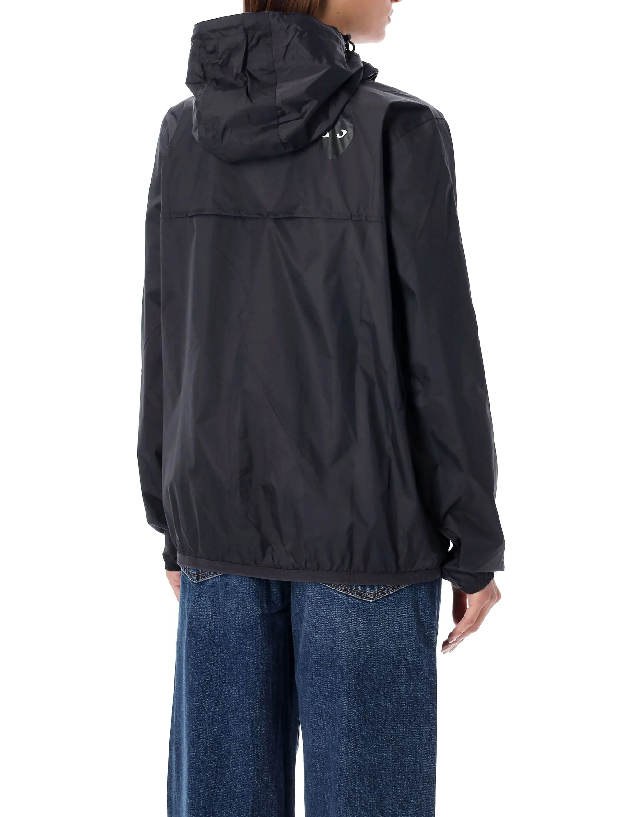 COMME DES GARÇONS PLAY BLACK WATERPROOF HOODED K-WAY NYLON JACKET sold by Lord & Taylor product image thumbnail 2