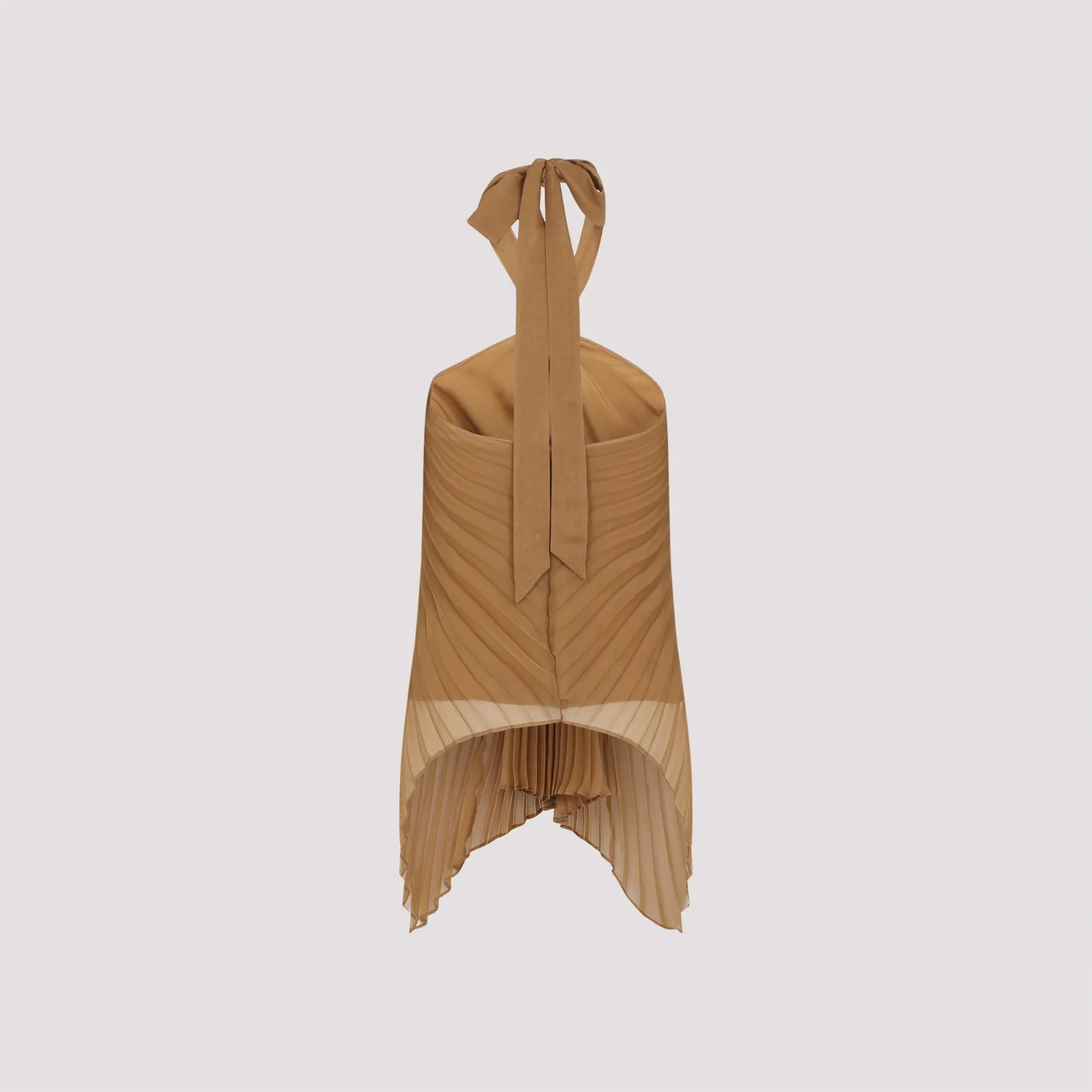 MXEVALZER - PLEATED HALTER TOP WITH RING DETAIL sold by Lord & Taylor product image thumbnail 3