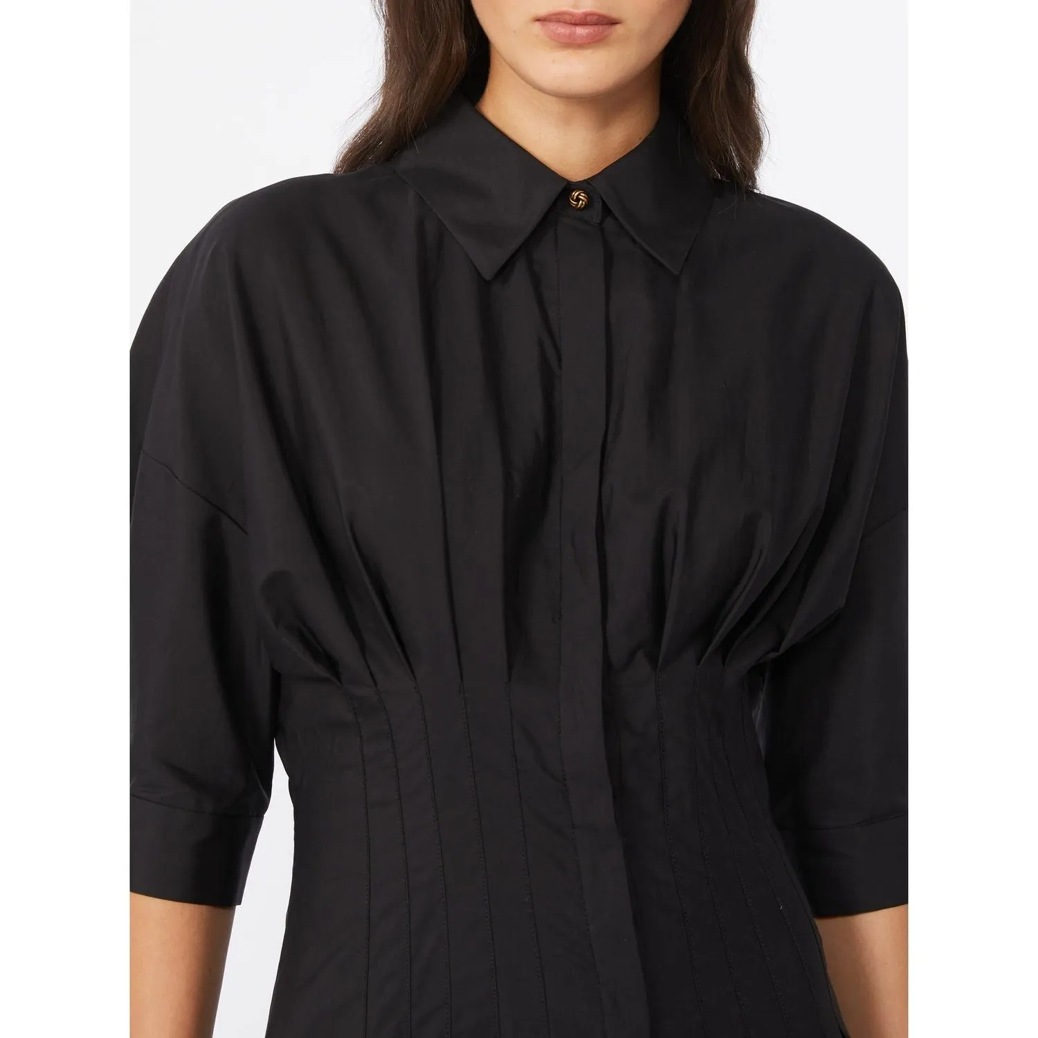 MSTCERA – LONG COTTON SHIRT DRESS WITH FLOUNCED HEM sold by Lord & Taylor product image thumbnail 3