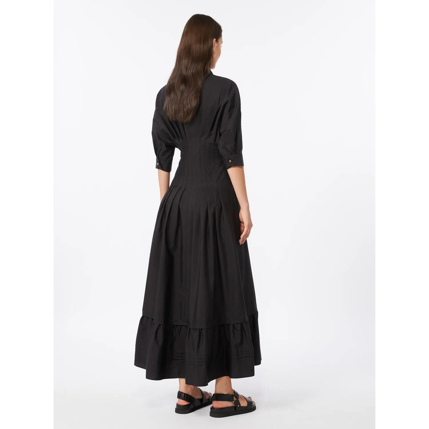 MSTCERA – LONG COTTON SHIRT DRESS WITH FLOUNCED HEM sold by Lord & Taylor product image thumbnail 2