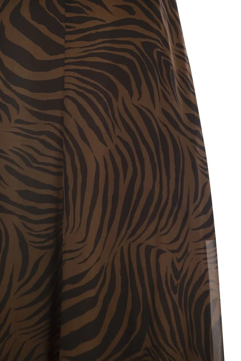 MSTSALICE - LONG PRINTED SILK HALTERNECK DRESS sold by Lord & Taylor product image thumbnail 4