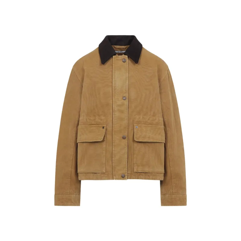 RUST BROWN COTTON JACKET made by Acne Studios