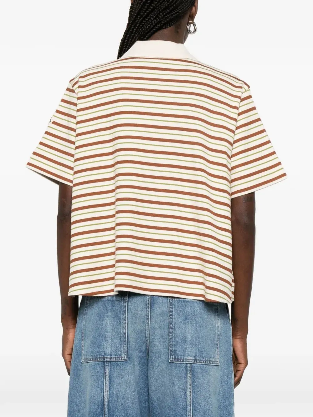 POLO MC BEIGE WITH BROWN AND GREEN STRIPES sold by Lord & Taylor product image thumbnail 4